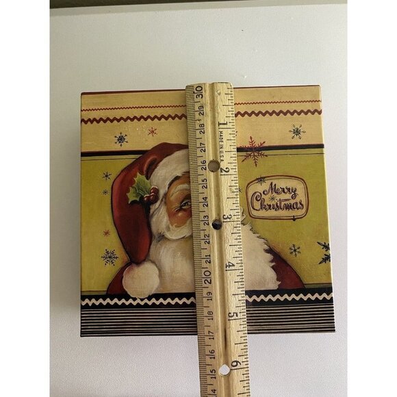 Vintage Christmas Paper Napkins In Box Kimberly Poloson Stripes 40 Napkins - Picture 7 of 11